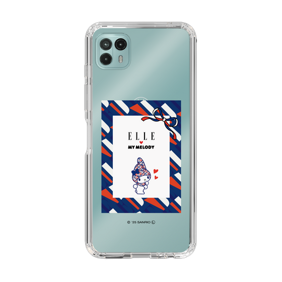 スリムプロテクションケース［ ELLE×マイメロディ＆クロミ - トリコロールカラーグラフィック3 ］