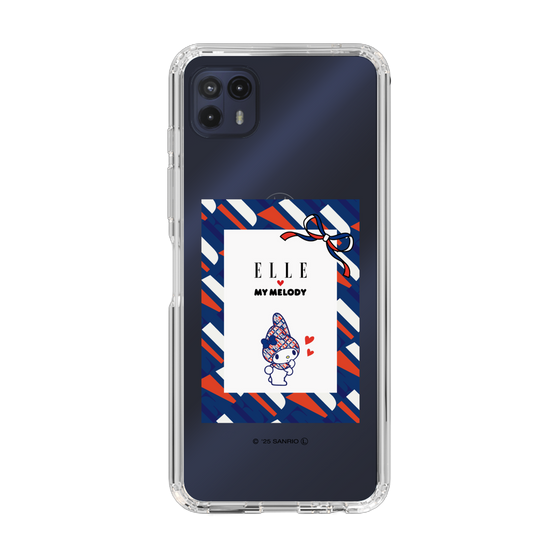 スリムプロテクションケース［ ELLE×マイメロディ＆クロミ - トリコロールカラーグラフィック3 ］