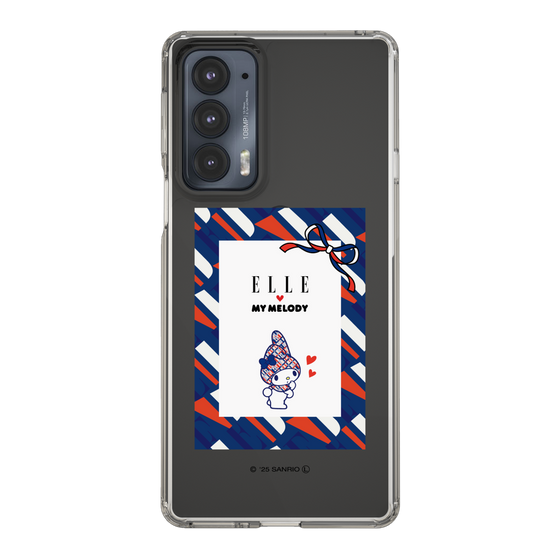 スリムプロテクションケース［ ELLE×マイメロディ＆クロミ - トリコロールカラーグラフィック3 ］
