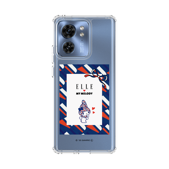 スリムプロテクションケース［ ELLE×マイメロディ＆クロミ - トリコロールカラーグラフィック3 ］
