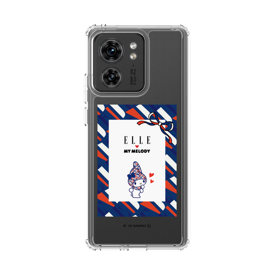 スリムプロテクションケース［ ELLE×マイメロディ＆クロミ - トリコロールカラーグラフィック3 ］