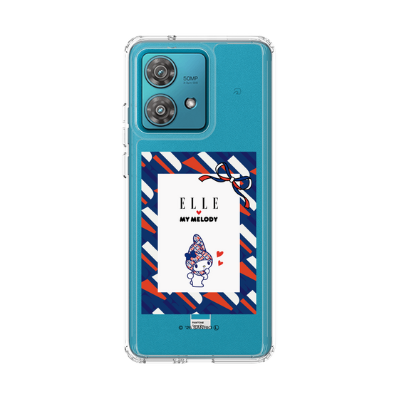 スリムプロテクションケース［ ELLE×マイメロディ＆クロミ - トリコロールカラーグラフィック3 ］