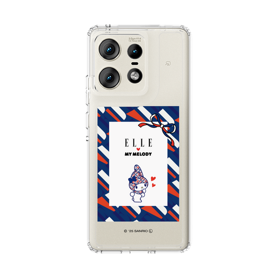 スリムプロテクションケース［ ELLE×マイメロディ＆クロミ - トリコロールカラーグラフィック3 ］