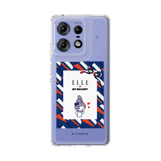 スリムプロテクションケース［ ELLE×マイメロディ＆クロミ - トリコロールカラーグラフィック3 ］