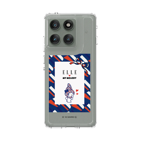 スリムプロテクションケース［ ELLE×マイメロディ＆クロミ - トリコロールカラーグラフィック3 ］