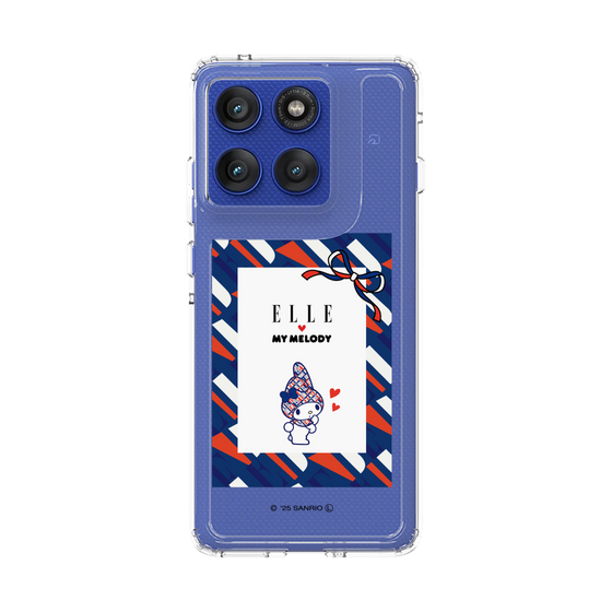 スリムプロテクションケース［ ELLE×マイメロディ＆クロミ - トリコロールカラーグラフィック3 ］