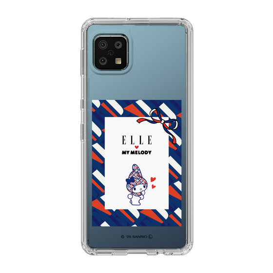 スリムプロテクションケース［ ELLE×マイメロディ＆クロミ - トリコロールカラーグラフィック3 ］