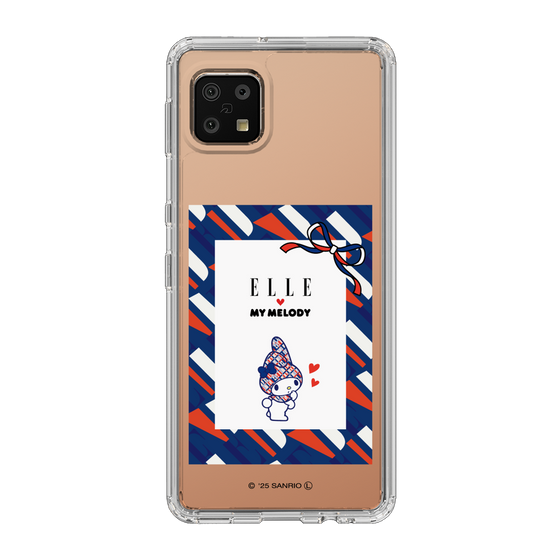 スリムプロテクションケース［ ELLE×マイメロディ＆クロミ - トリコロールカラーグラフィック3 ］