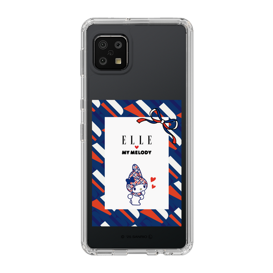 スリムプロテクションケース［ ELLE×マイメロディ＆クロミ - トリコロールカラーグラフィック3 ］