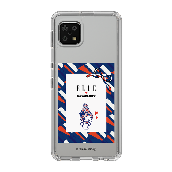 スリムプロテクションケース［ ELLE×マイメロディ＆クロミ - トリコロールカラーグラフィック3 ］