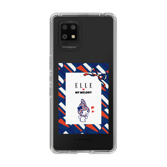 スリムプロテクションケース［ ELLE×マイメロディ＆クロミ - トリコロールカラーグラフィック3 ］