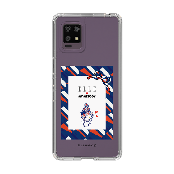 スリムプロテクションケース［ ELLE×マイメロディ＆クロミ - トリコロールカラーグラフィック3 ］