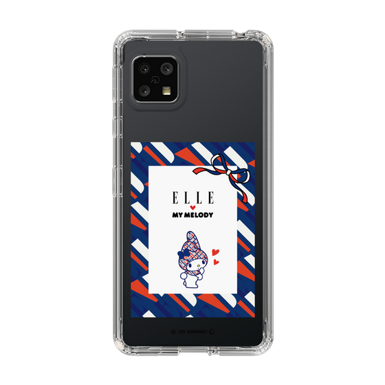 スリムプロテクションケース［ ELLE×マイメロディ＆クロミ - トリコロールカラーグラフィック3 ］