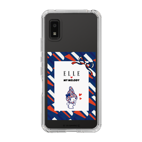 スリムプロテクションケース［ ELLE×マイメロディ＆クロミ - トリコロールカラーグラフィック3 ］