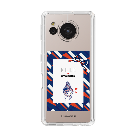 スリムプロテクションケース［ ELLE×マイメロディ＆クロミ - トリコロールカラーグラフィック3 ］