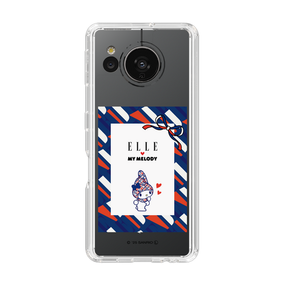 スリムプロテクションケース［ ELLE×マイメロディ＆クロミ - トリコロールカラーグラフィック3 ］