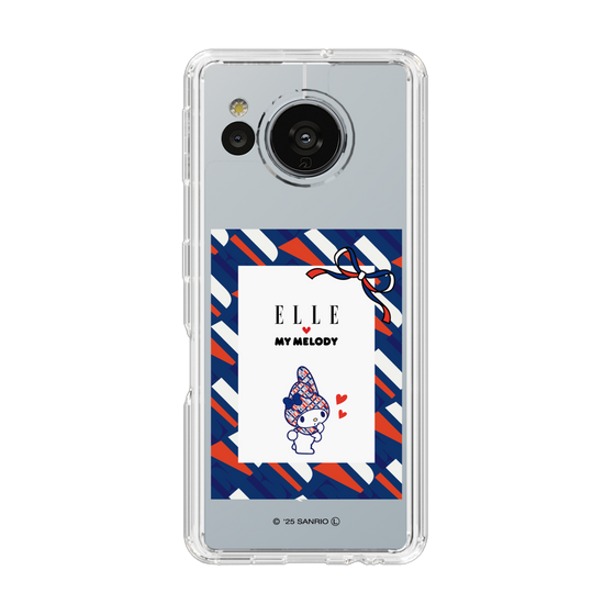 スリムプロテクションケース［ ELLE×マイメロディ＆クロミ - トリコロールカラーグラフィック3 ］