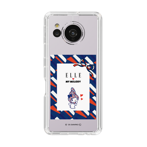 スリムプロテクションケース［ ELLE×マイメロディ＆クロミ - トリコロールカラーグラフィック3 ］