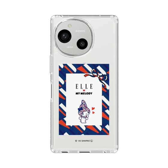 スリムプロテクションケース［ ELLE×マイメロディ＆クロミ - トリコロールカラーグラフィック3 ］