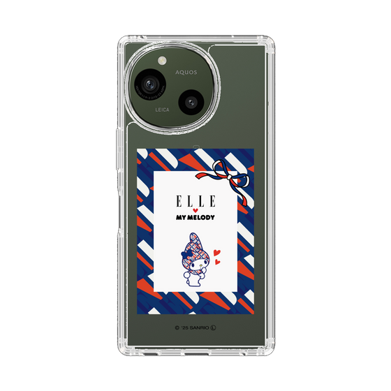 スリムプロテクションケース［ ELLE×マイメロディ＆クロミ - トリコロールカラーグラフィック3 ］