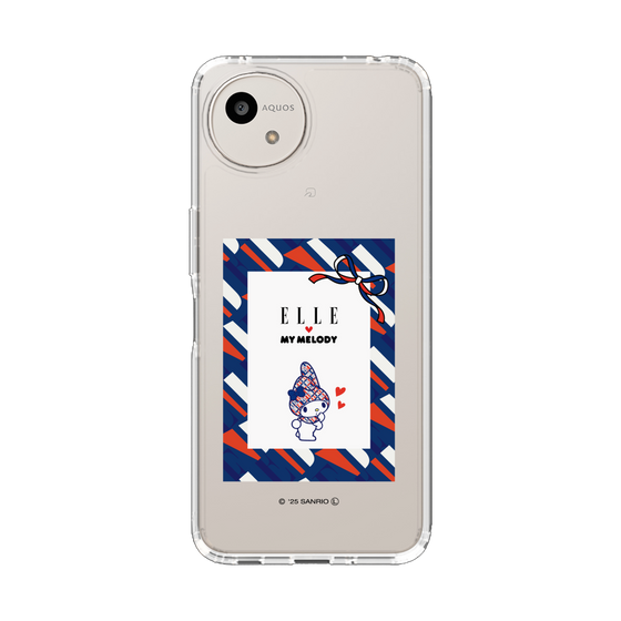 スリムプロテクションケース［ ELLE×マイメロディ＆クロミ - トリコロールカラーグラフィック3 ］