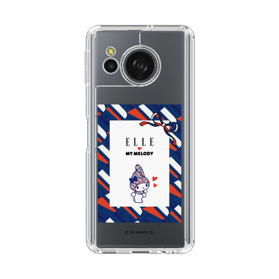 スリムプロテクションケース［ ELLE×マイメロディ＆クロミ - トリコロールカラーグラフィック3 ］