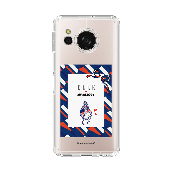スリムプロテクションケース［ ELLE×マイメロディ＆クロミ - トリコロールカラーグラフィック3 ］