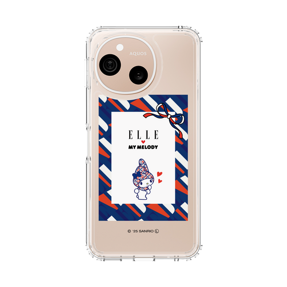 スリムプロテクションケース［ ELLE×マイメロディ＆クロミ - トリコロールカラーグラフィック3 ］