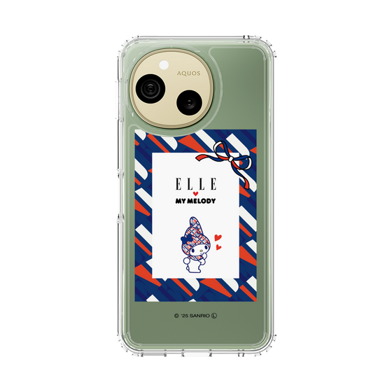スリムプロテクションケース［ ELLE×マイメロディ＆クロミ - トリコロールカラーグラフィック3 ］