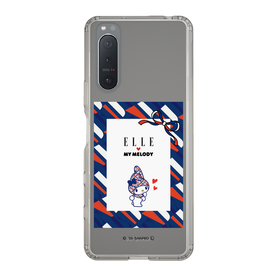スリムプロテクションケース［ ELLE×マイメロディ＆クロミ - トリコロールカラーグラフィック3 ］
