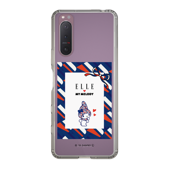 スリムプロテクションケース［ ELLE×マイメロディ＆クロミ - トリコロールカラーグラフィック3 ］