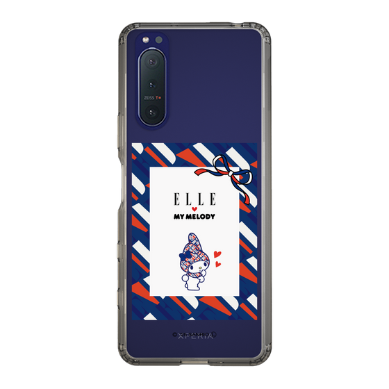 スリムプロテクションケース［ ELLE×マイメロディ＆クロミ - トリコロールカラーグラフィック3 ］