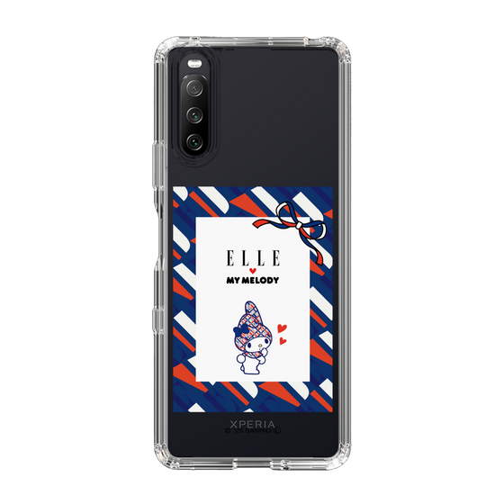 スリムプロテクションケース［ ELLE×マイメロディ＆クロミ - トリコロールカラーグラフィック3 ］