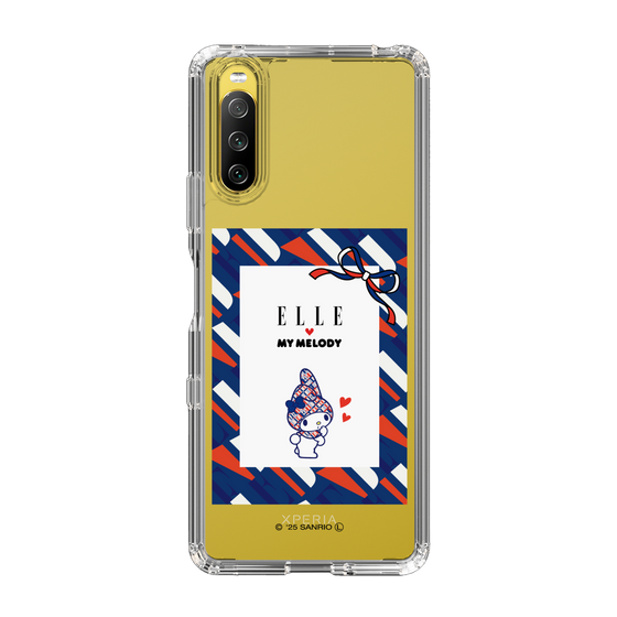 スリムプロテクションケース［ ELLE×マイメロディ＆クロミ - トリコロールカラーグラフィック3 ］