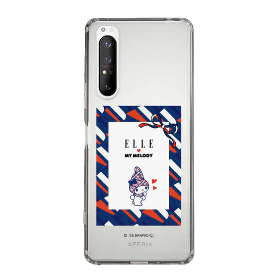 スリムプロテクションケース［ ELLE×マイメロディ＆クロミ - トリコロールカラーグラフィック3 ］