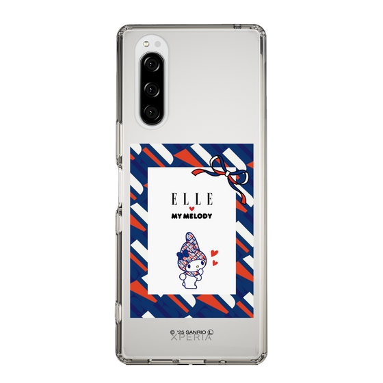 スリムプロテクションケース［ ELLE×マイメロディ＆クロミ - トリコロールカラーグラフィック3 ］