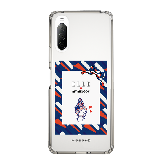 スリムプロテクションケース［ ELLE×マイメロディ＆クロミ - トリコロールカラーグラフィック3 ］