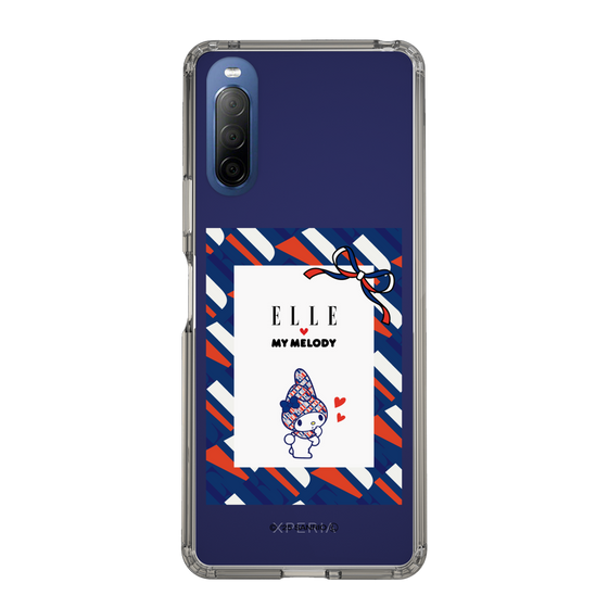 スリムプロテクションケース［ ELLE×マイメロディ＆クロミ - トリコロールカラーグラフィック3 ］