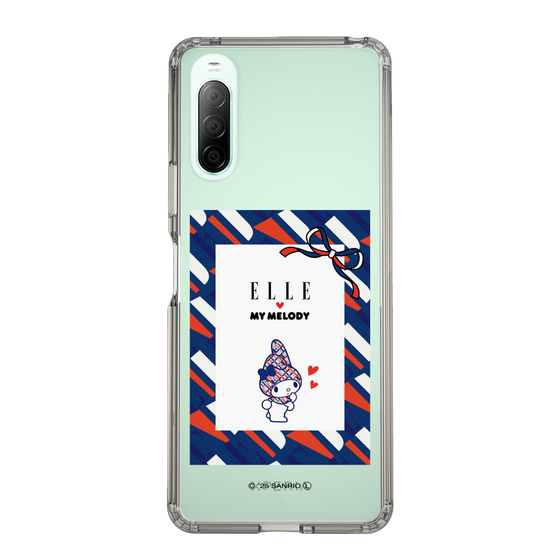 スリムプロテクションケース［ ELLE×マイメロディ＆クロミ - トリコロールカラーグラフィック3 ］