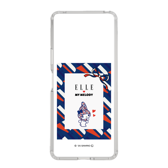 スリムプロテクションケース［ ELLE×マイメロディ＆クロミ - トリコロールカラーグラフィック3 ］