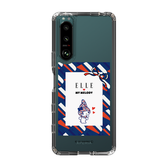 スリムプロテクションケース［ ELLE×マイメロディ＆クロミ - トリコロールカラーグラフィック3 ］