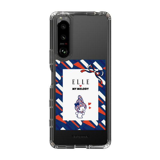 スリムプロテクションケース［ ELLE×マイメロディ＆クロミ - トリコロールカラーグラフィック3 ］