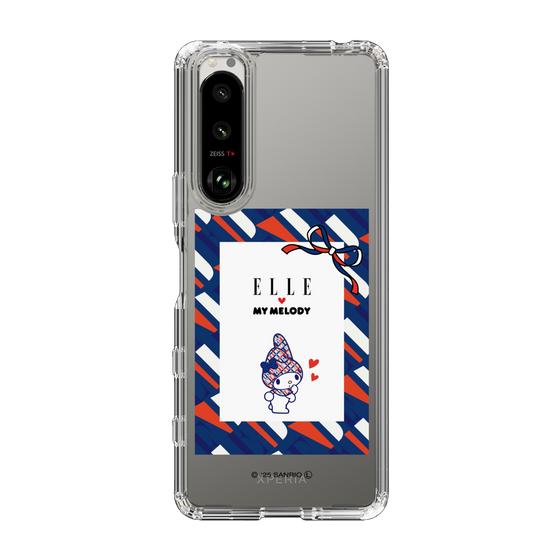スリムプロテクションケース［ ELLE×マイメロディ＆クロミ - トリコロールカラーグラフィック3 ］