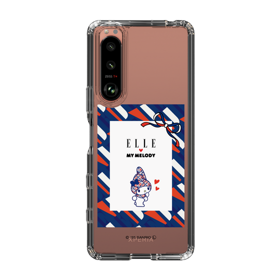 スリムプロテクションケース［ ELLE×マイメロディ＆クロミ - トリコロールカラーグラフィック3 ］