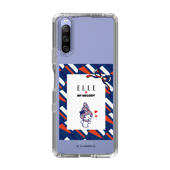 スリムプロテクションケース［ ELLE×マイメロディ＆クロミ - トリコロールカラーグラフィック3 ］