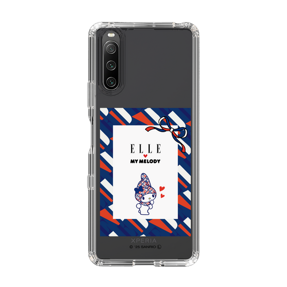 スリムプロテクションケース［ ELLE×マイメロディ＆クロミ - トリコロールカラーグラフィック3 ］