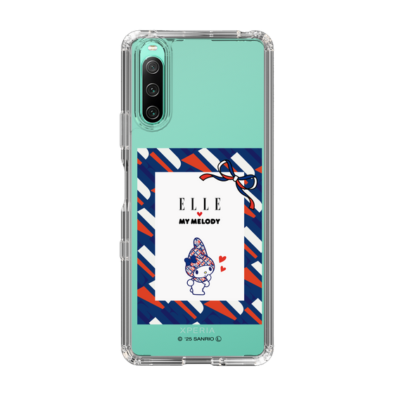 スリムプロテクションケース［ ELLE×マイメロディ＆クロミ - トリコロールカラーグラフィック3 ］