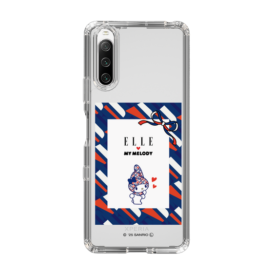 スリムプロテクションケース［ ELLE×マイメロディ＆クロミ - トリコロールカラーグラフィック3 ］