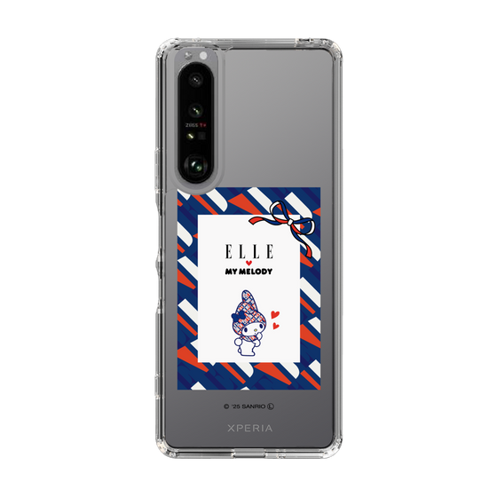 スリムプロテクションケース［ ELLE×マイメロディ＆クロミ - トリコロールカラーグラフィック3 ］