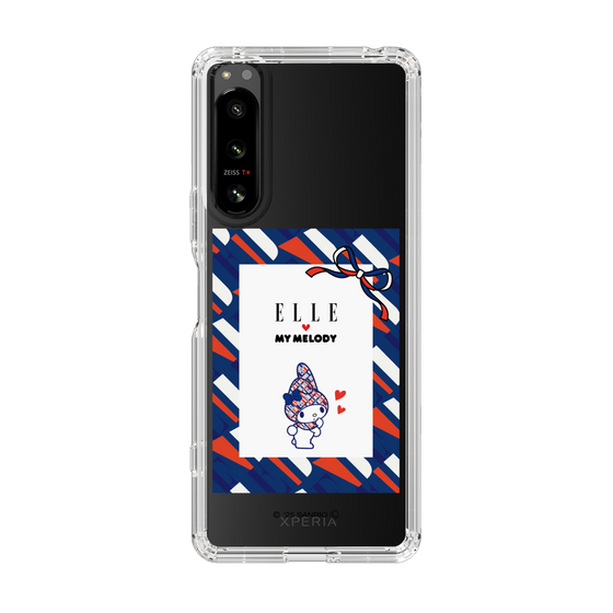 スリムプロテクションケース［ ELLE×マイメロディ＆クロミ - トリコロールカラーグラフィック3 ］